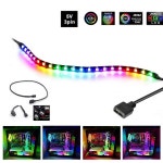 5V 3핀 ARGB 헤더 PC 케이스용 주소 지정이 가능한 레인보우 디지털 LED 스트립 테이프 Asus Aura Sync Gigabyte Fusion MSI Mystic... 