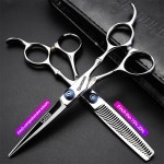 전문 미용 가위 6 인치 정품 Hairsalon 이발사 특정 세트 헤어 커팅 도구 : 구대1등 장사장4