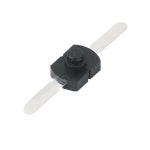 10PCS 1712-CC ON OFF 검정색 손전등 제어 스위치 2 핀 테이블 조명 더 긴 피트 병렬 중앙 버튼 : 서원01