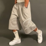 볼트 헤비합포 와이드 버뮤다팬츠 짐웨어바지 헬스반바지 오버핏반바지 : 바모스피지컬