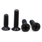 탄소강 M4 크로스 플랫 M2 GB819 M5 M1 볼트 M3 카운터싱크 나사 검정색 : 토시리market