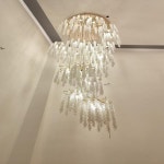 크리스탈 스트링 거실 샹들리에, 호텔 로비 빌라 계단 장식 조명, 황금 가지, 럭셔리 프로젝트, 맞춤형 신제품 : 여미린