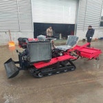 소형 회전식 경운기 50hp 호환 크롤러 마이크로 도랑 백필 잡초 제거 불도저 : 글로벌코잉