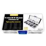TO 126 파워 트랜지스터 키트 BD131 BD132 BD135 BD136 BD137 BD138 BD139 BD140 BD237 BD238 10개 : 맥스런트