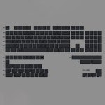 PBT 키캡 60 - 블랙 142 세트 체리 프로필 염료-서브, 커스텀 그레이 테마 미니멀리스트 스타일 키보드 60 /61 /65 /68 /75 /98 기계식... 