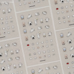 빙글빙글 PAPE world 01 uv인쇄스티커 다이어리 꾸미기 씰 스티커 : 빠뻬뜨히 아뜰리에