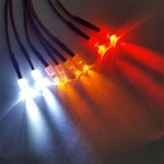 8Leds LED 조명 직부 야외 램프 패널 캐릭터 비상 내장 싱글헤드 7호5mm4화이트5mm4레드 : 이큐브리테일