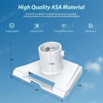 Starlink V3 킥스탠드 접시 파이프 어댑터 Starlink Gen 3 표준 안테나 폴 마운트 키트와 호환 : 캄캄진플렉스