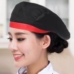 조리 모자 바리스타모자 주방베레모 카페위생모 : 행복꿈