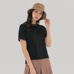 테일러메이드 어패럴 여성 골프웨어 여성 등판절개 시보리 포인트 라운드 반팔티셔츠 M6344 : 테일러메이드 여수여천점