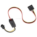 하기 쉬운 4핀 HDD 4핀 몰렉스 커넥터가 있는 마더보드 CPU 전원 변환 연장 케이블 : 감플렉스