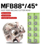 밀링 헤비 SNMU 밀링 헤비 100mm 대형 MFB288 45R 빠른 도구 커터 디스크 피드 견고한 커팅 커팅 커터 깊이 50mm : 오두막19