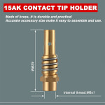 2PCS 가스리스 노즐 용접 키트 2MM 교체 용접기 코어 도구 2PCS 0.6MM : 바이브커넥트04