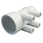 PVC 물 배관 다기관 2 4 pc 34 죽은 끝없는 항구 2  4 개의 항구를 가진 PVC 다기관 온천장 온수 욕조를 : 랜선모아