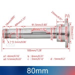 스핀들 척 플랜지 CJ0618 및 그리즐리 G0765 선반 예비 부품, 80mm MT3 # : 이룸상사25