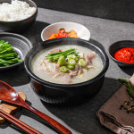 수백당 돼지국밥 24시간 우려낸 진한 육수 100% 국내산 돼지뼈 든든한 한끼식사 : 수백당