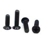탄소강 M4 크로스 플랫 M2 GB819 M5 M1 볼트 M3 카운터싱크 나사 검정색 : 토시리market