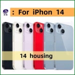 iPhone 배터리 커버용 후면 하우징 14 Pro Max중간 프레임 섀시사이드 버튼 포함SIM 트레이도구 14PRO 뒷면 : 미주투스