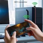 금하로지스 | 무선 와이파이 리시버 PC 노트북 드라이버 무료 287Mbps 와이파이 6 어댑터 2.4G 와이파이 카드 USB 동글 AX300 802.11ax : 삼플렉스