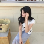 멜브 트임 빈티지 여름 반팔 니트가디건 : 믈리예트