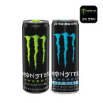 (직영) 몬스터 에너지 그린 24개+제로 슈거 24개 CAN 355ml (2상자) : 몬스터에너지 직영몰