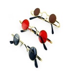 다팔아스토어 레옹 선글라스 안경 레트로 둥근 : 싹다팔아스토어