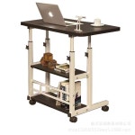 침대옆 수납 책상 테이블 발코니 대형 1 Bla 좁고긴테이블 좌 리프팅 티테이블 히코리 2단 선반 80 40 : 샵온플러008