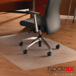FLOORTEX PC119-150 투명 체어 의자 매트 긁힘방지 사무실 거실 바닥 보호 매트 러그 : HOMEandOFFICE