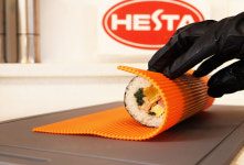 헤스타 100% 국내산 실리콘 김밥말이 레드 위생 열탕소독 도시락 김밥천국 업소용 주방 : HESTA