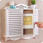 DIY 중공 조각 나무 전기 모듈 브레이크 블록 상자 두께 6 cm WPC 보드 벽걸이 장식, 가짜 : Mirelo