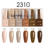 2/6pcs/kit CANNI HEMA  네일 젤 폴란드어 키트 화려한 색상 아름다운 세미 퍼머넌트 풀 커버리지 UVLED 담그기 : 구대1등 장사장4