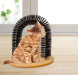 PIKAPIKA 고양이 셀프 그루밍 브러쉬 아치형(블랙) 고양이빗 마사지 브러쉬 : 아가짱