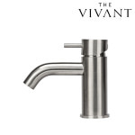 VIVANT-VAR340(MS)MINI 니켈무광 원홀세면수전 매트실버 SUS304 인테리어 VAR-340MS MINI TRAND : 바스앤모어