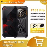 FOSSiBOT F101 PRO 스마트폰 8GB 128GB 10600mAh 18W 고속 충전 휴대전화 24MP 5.45인치 HD+ 디스플레이 안드로이드 13 OS 핸드폰... 