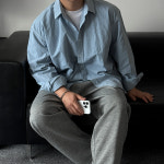 마셀 피그먼트 워싱 나일론 셔츠 : 데일트.