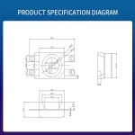 LED6028RGB 풀 컬러 SMD 표시 등 전자 제품용 매우 밝은 쿼드 풋 3색 변경 가능 LED 비드 : 이둘이플렉스
