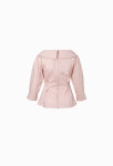 [그레이스유] Adela V-neck Blouse (Pink) : GRACE U