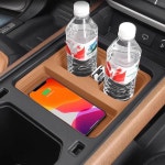 랜드로버 디펜더 110/90 용 수정 중앙 제어 무선 물컵 거치대 실리콘 미끄럼 방지 보관 패드 22-24 : 하루코퍼레이션2