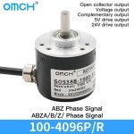 OMCH 로터리 인코더 A/B/Z 3 상 신호 100, 200 360 1024 2048 4096P/R DC5-24V, GOS38B : 여미린