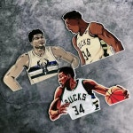 굿즈벅스(GOODSBUCKS) | 밀워키벅스 아데토쿤보 자동차 스티커 NBA 농구선수 굿즈 오토바이 스티커 : 홀오브페임