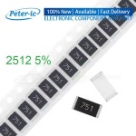 저항기 SMD 2512 1W 5% 1R 10R 100R 220R 330R 1K 1.2K 2.2K 3.3K 4.7K 5.1K 10K 100K 1M 102 103 104 150 50 : 캄픈플렉스