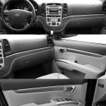 자동차 스타일링 탄소 섬유 인테리어 센터 콘솔 색상 변경 성형 스티커 데칼 For Hyundai Santa Fe 2005-2012 : 하루코퍼레이션