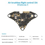 FPV 드론용 에어 브러시리스 FC 비행 컨트롤러 4 인 1 제어 ESC VTX OSD Aio 모듈 Whoop Air65 : 빅온물류