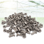 50pcs 온실 볼트 너트 세트 야외 식물 원예를위한 스테인레스 스틸 M6X14 및 M6 육각 : 플러피홈 fluffyhom