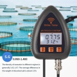 Best-Tuya Wifi 5In1 수질 테스터 온라인 모니터 TDS S.G 염분 온도 미터 풀 PH 측정기 EU 플러그 : 에스-컴퍼니