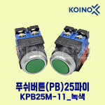 푸쉬버튼(PB) KPB25M-11 1A1B 25파이 G-녹색 건흥전기 : 지에스산전