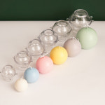 DIY 수제 원형 볼 플래닛 시리즈 아로마테라피 양초 10cm 몰드 구형 5 키트 플라스틱 만들기 용품 아크릴 10cm : sampalcp