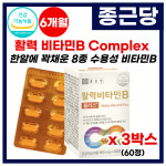 종근당 8종 비타민b군 비타민B 활력비타민 60정, 3개 : 씨엔케이솔루션