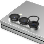 신지모루 메탈 프레임 링 카메라 강화유리 액정보호필름 블랙 갤럭시Z 폴드6, 1매입 : 신지몰스토어