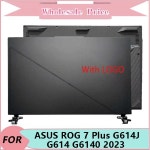 2023 노트북 LCD 상단 케이스 후면 커버 전면 베젤 팜레스트 하단 케이스 경첩 Asus 아수스 ROG 7 플러스 G614J G614 G6140 용... 